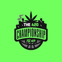 the 420 championship logo on a green background